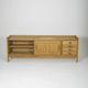 Oak sideboard by Guillerme & Chambron, France 1960s