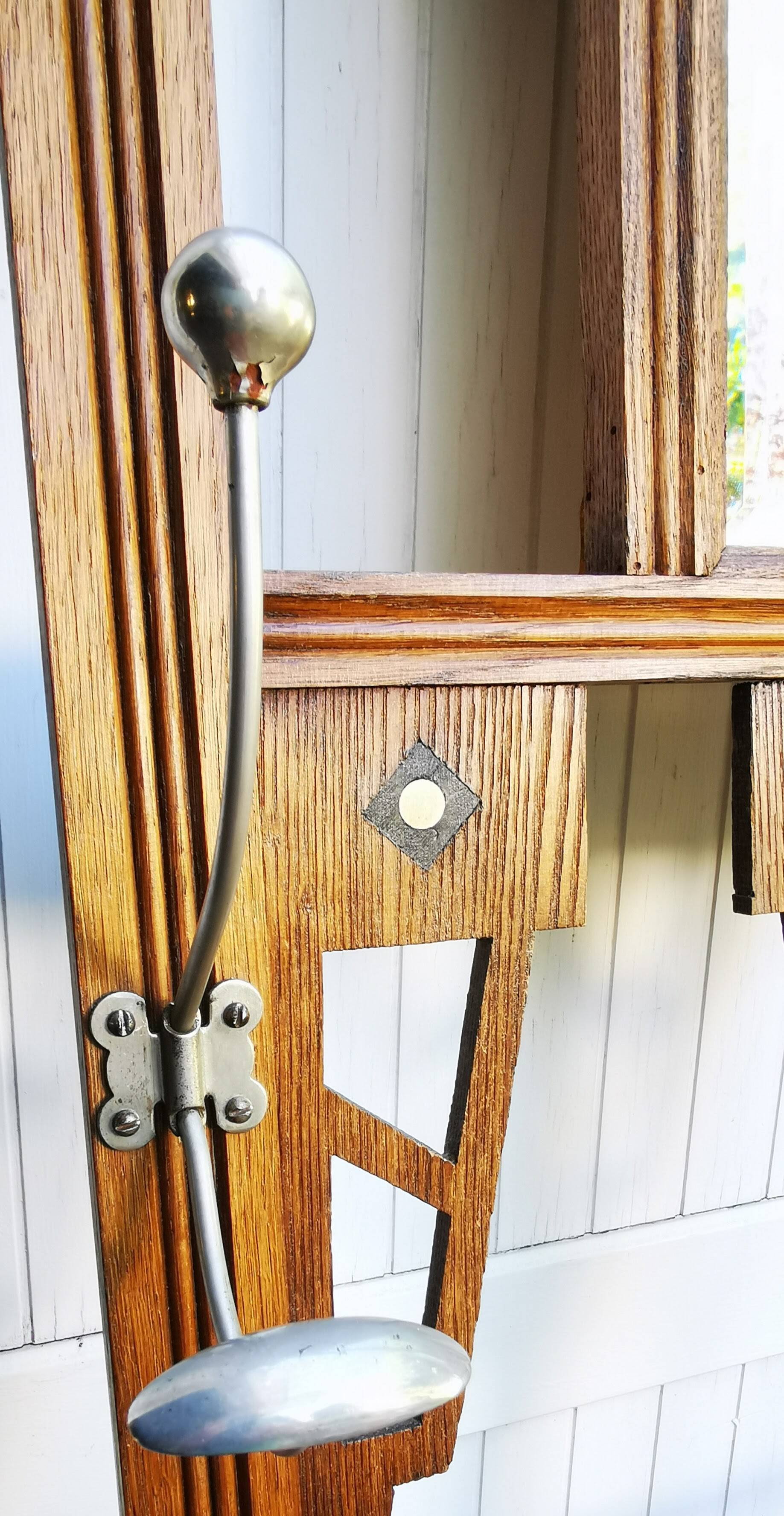 Art deco cloakroom coat rack