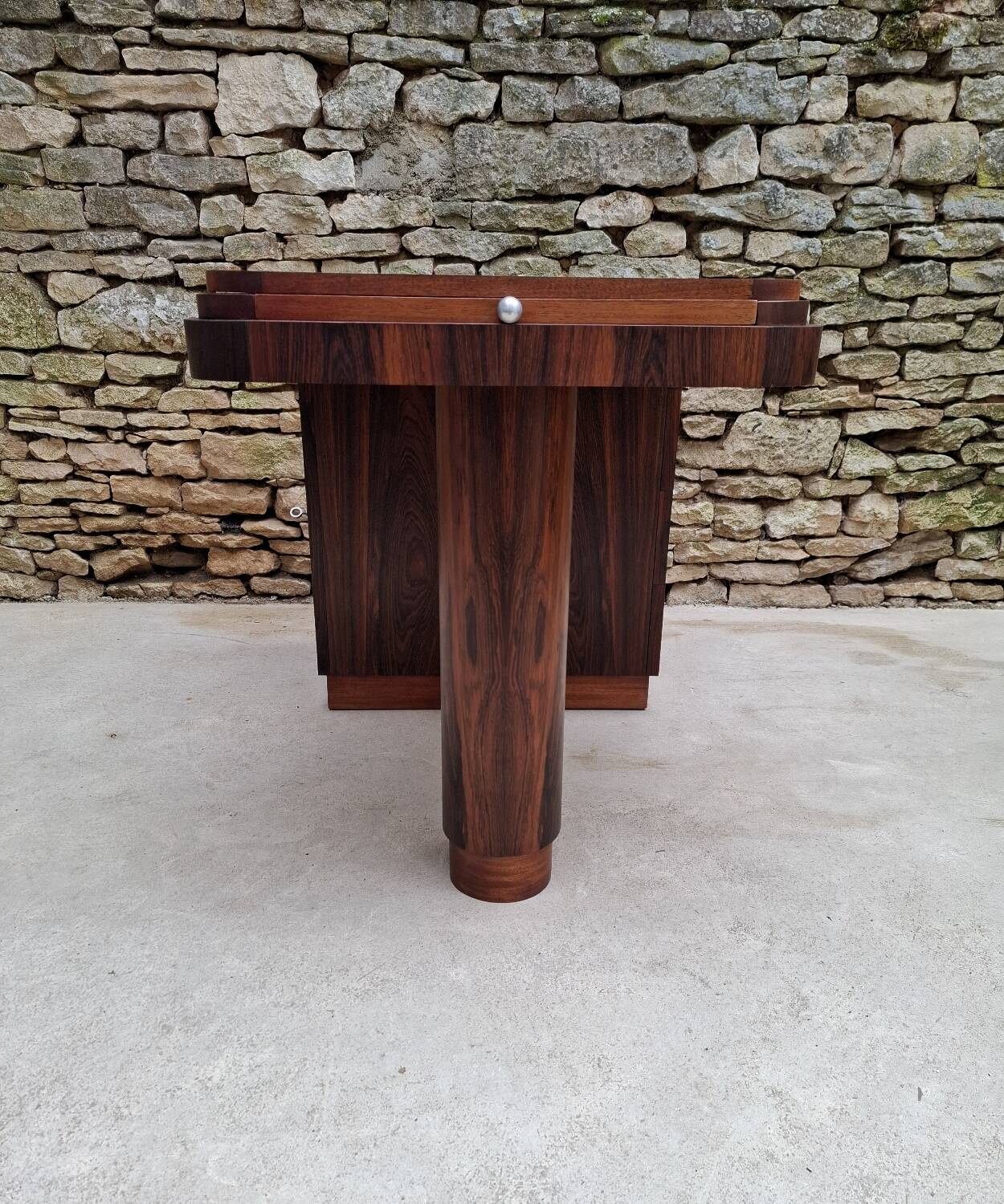 Art Deco Desk in Macassar Ebony