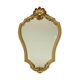 Vintage Gold Mirror Baroque Style Classic Crested Mirror 61cm