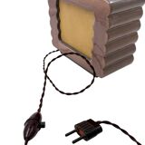 Art deco ceramic table lamp, Andre Fau Boulogne France circa 1940s