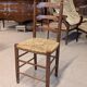 Lot of 6 straw chairs