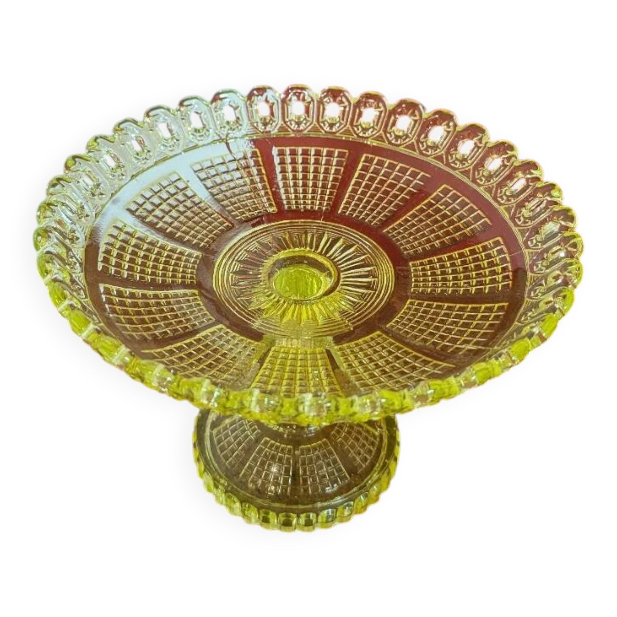 Fruit bowl in ouraline - Art Deco style