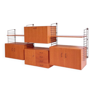 Système de mur modulaire - teck