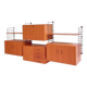Musterring teak modular wall system – wide wall unit
