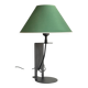 Lampe acier et tissu par madura