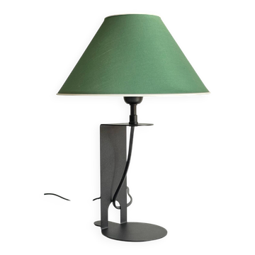 Lampe acier et tissu par madura
