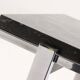 Mid century grey limestone and chrome coffee table 1960