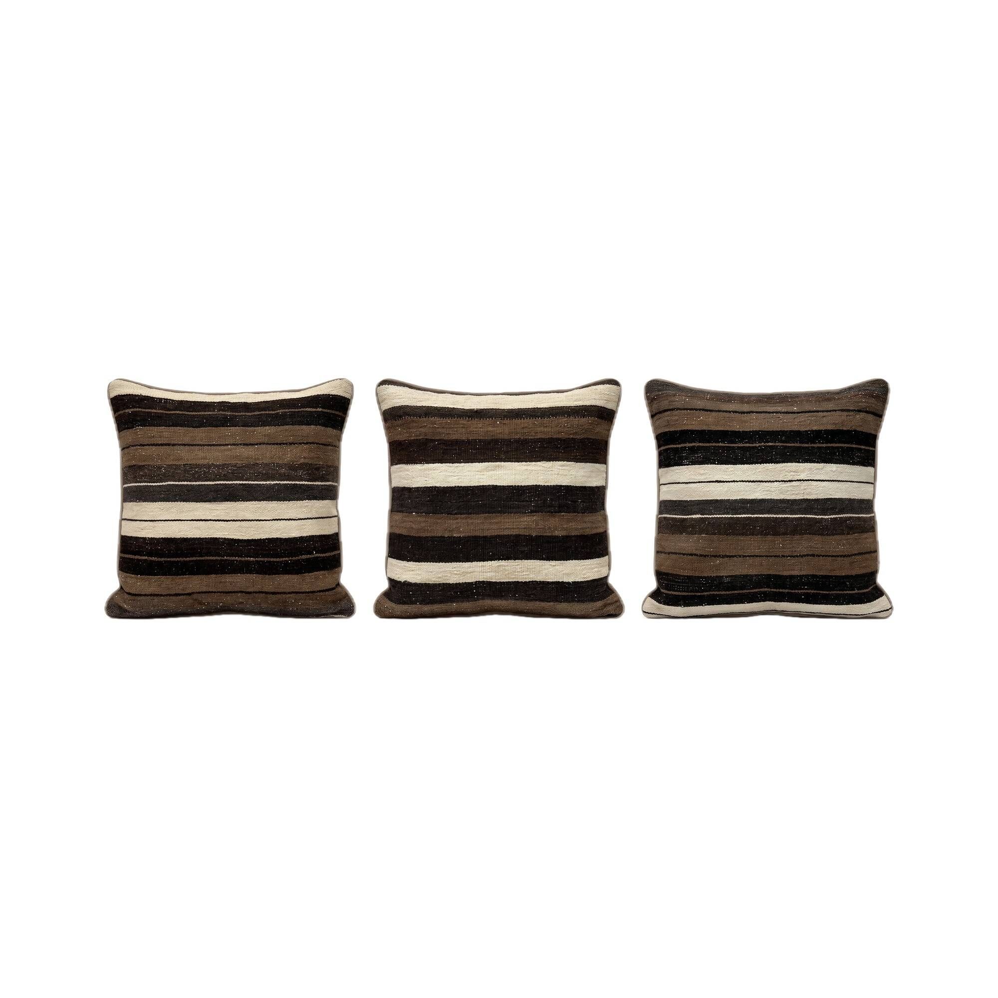 Set of 3 vintage kilim cushion covers 48x50 cm