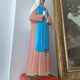 Large antique statue of the Virgin, vintage religious decoration