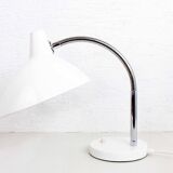 Regent desk lamp in white metal