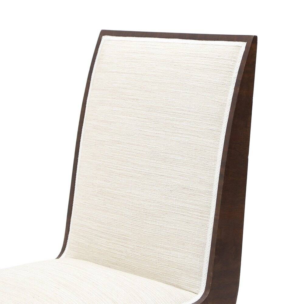 Set of heather wood and fabric chairs, 1940s.