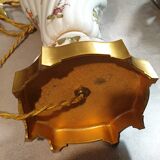 Shiny porcelain lamp hectic décor