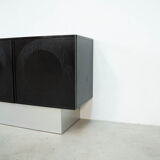 Black brutalist sideboard by Musterring