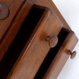 Brutalist Massive Oak chest of drawers - 1960s