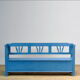 Banc en pin antique, années 1920