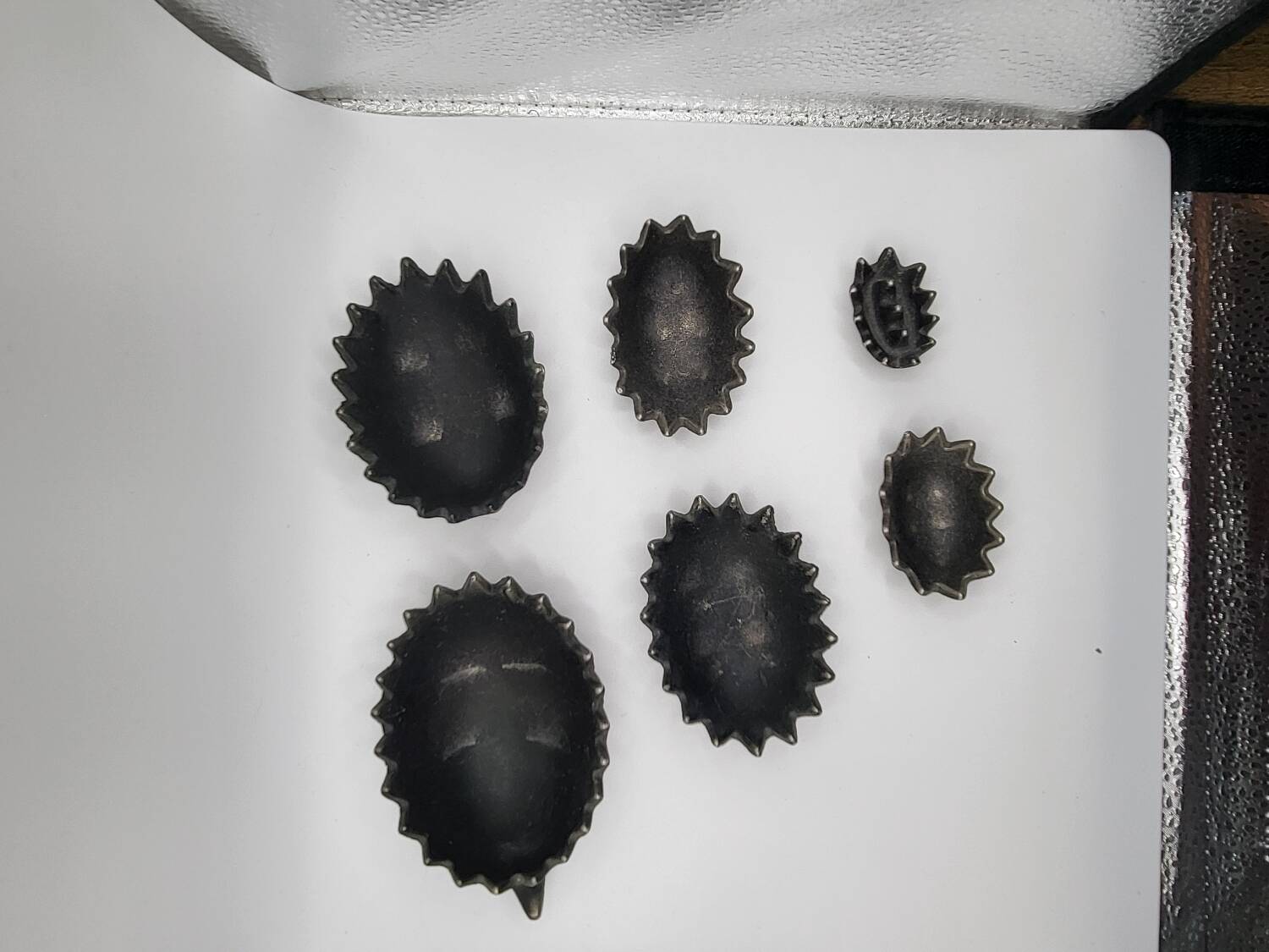 Six Nesting Ashtrays by Walter Bosse, USSR, 1970s