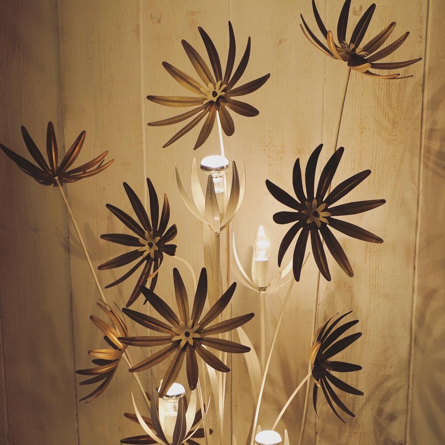 Vintage floral lamppost by Hans Kögl, 1970