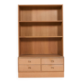 Modern Danish bookshelf-cabinet from the 1970s by Poul Hundevad