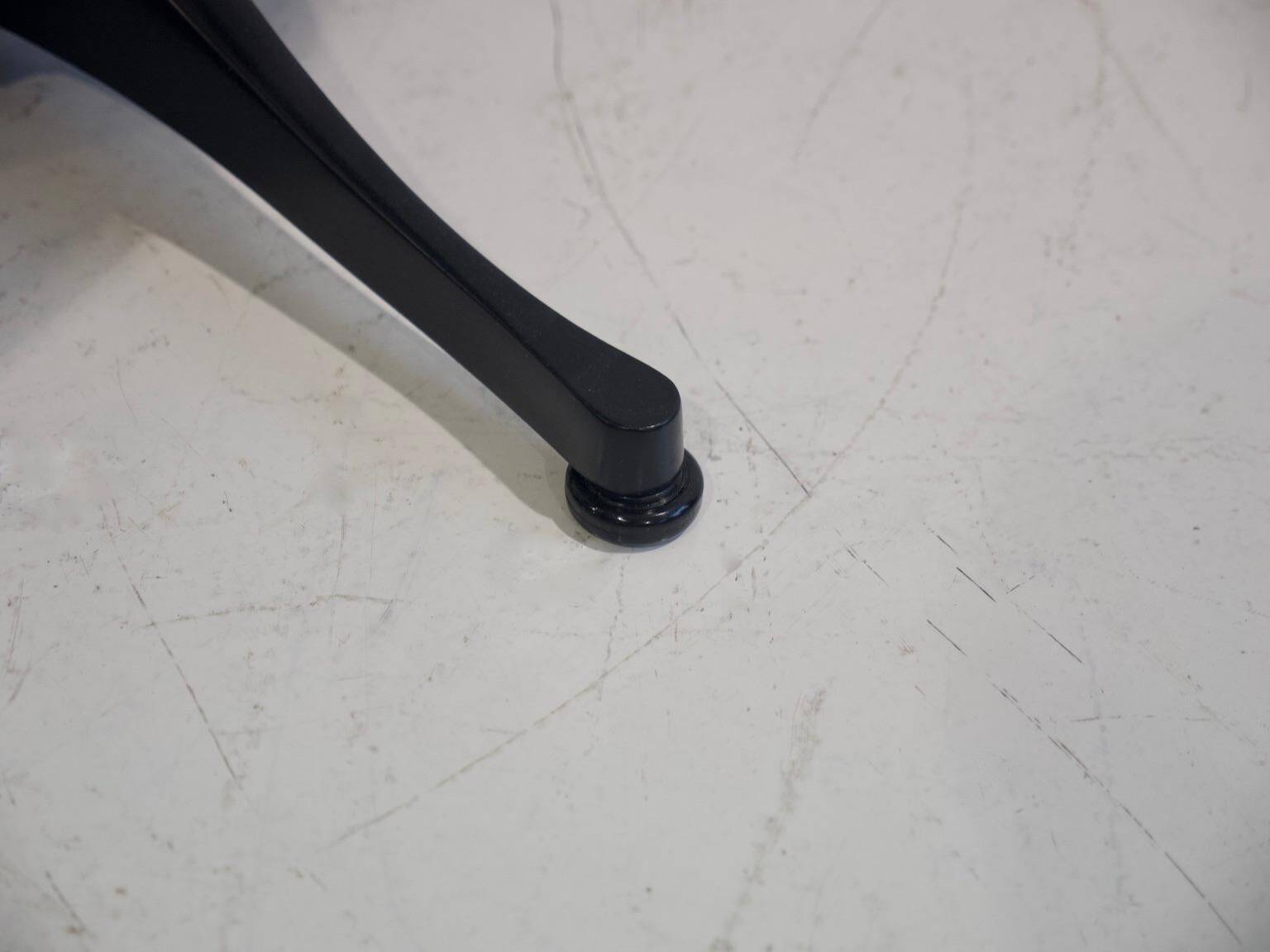 George Nelson Black Pedestal Table by Vitra