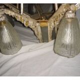 Art deco bronze chandelier from 1920/30