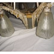 Art deco bronze chandelier from 1920/30