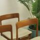 Set of 8 mid-century teak chairs, Denmark 1960.