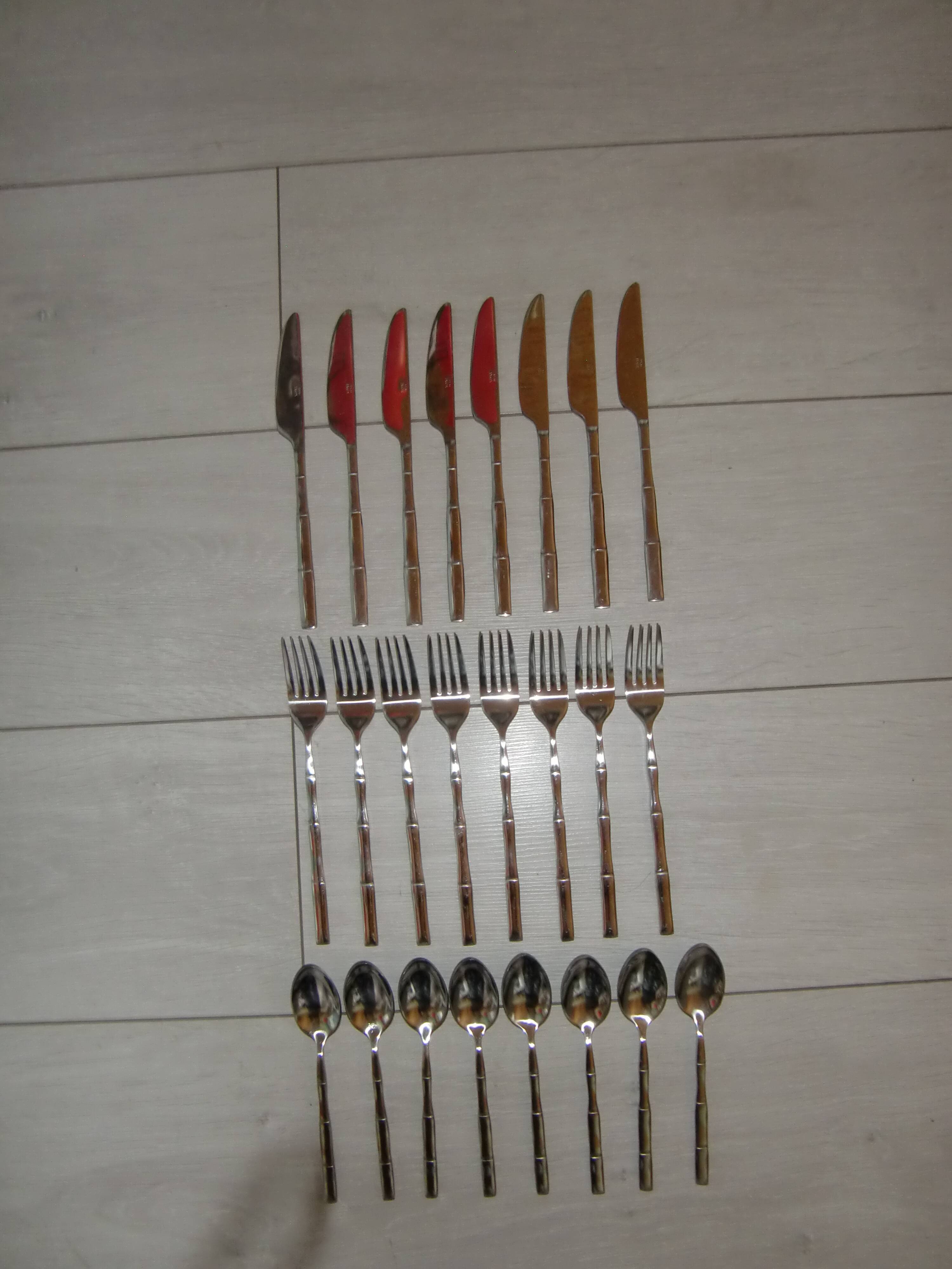 Stainless steel cutlery 24 pieces