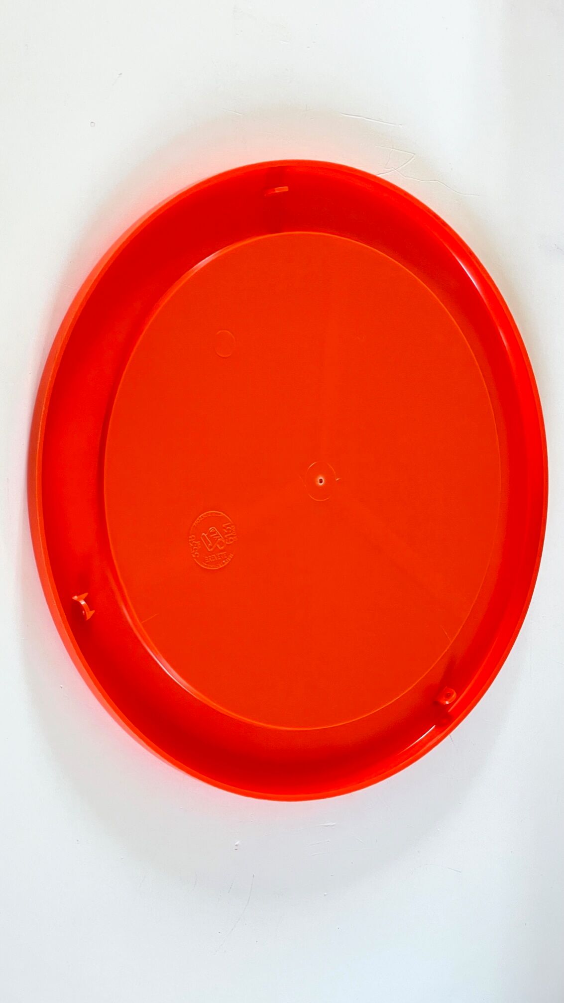 Round orange wall mirror by syla 70 years