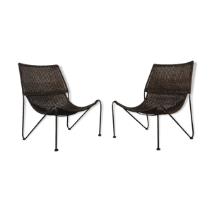 Paire de fauteuils en