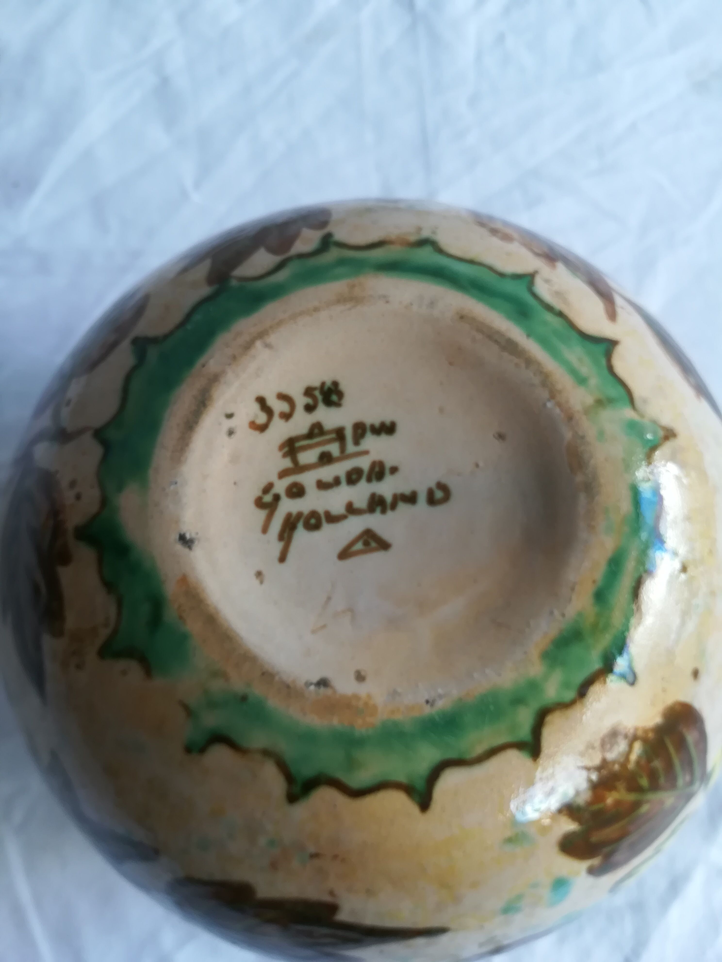 Gouda Holland 1960 ceramic vase