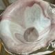 Vintage glass paste mushroom vase