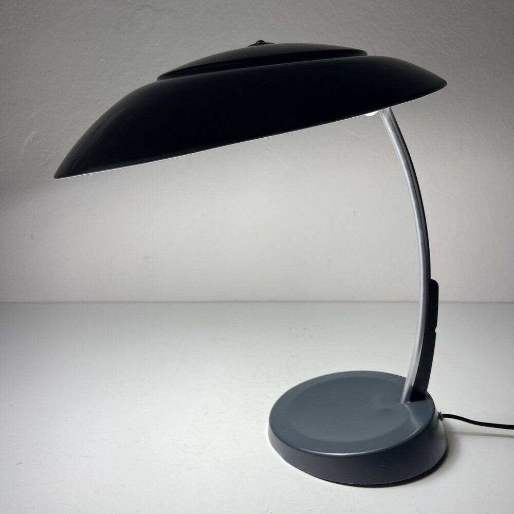 Mid-century grey desk lamp, USSR, 1972