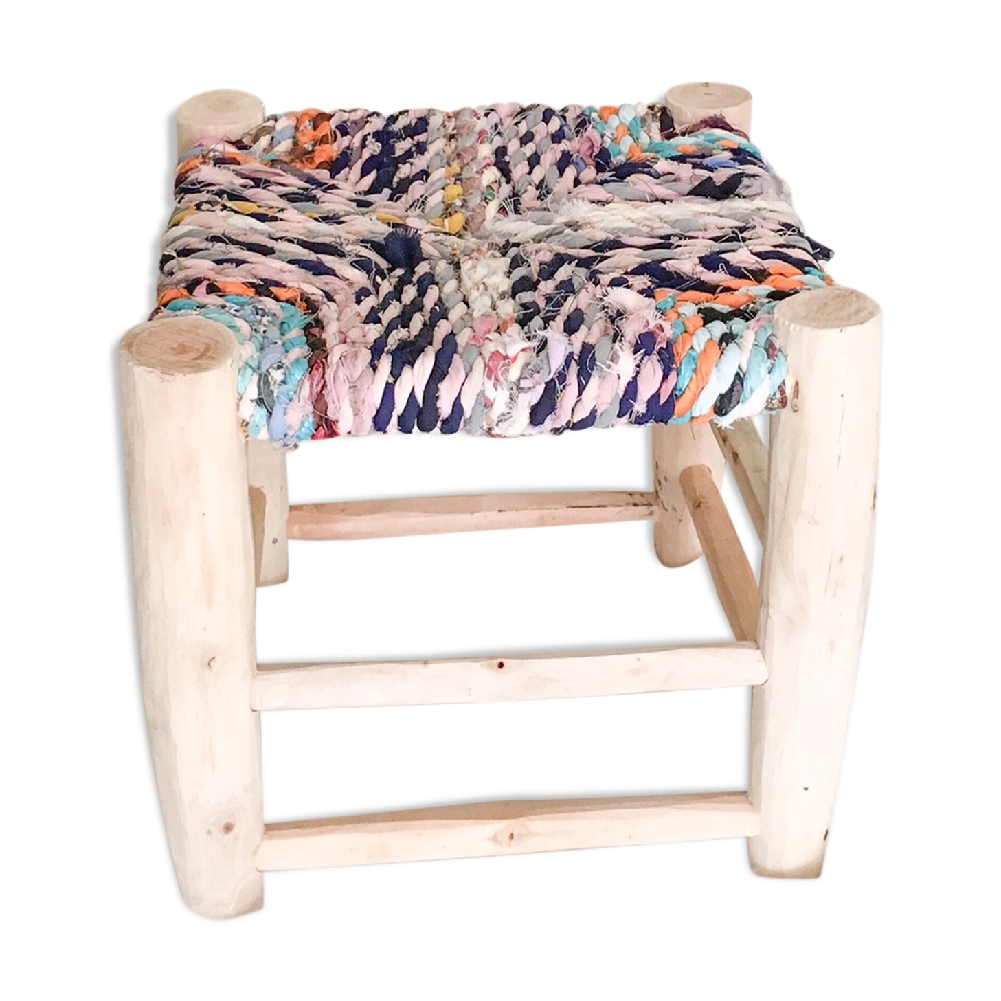 Recycled fabric stool