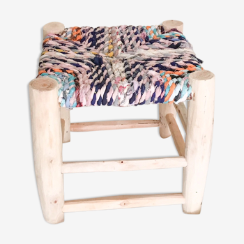 Tabouret en tissu recyclé