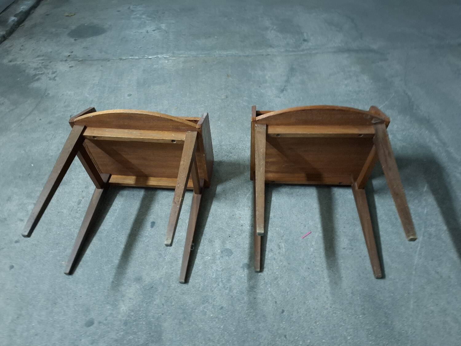 Scandinavian teak bedside table (2 available)