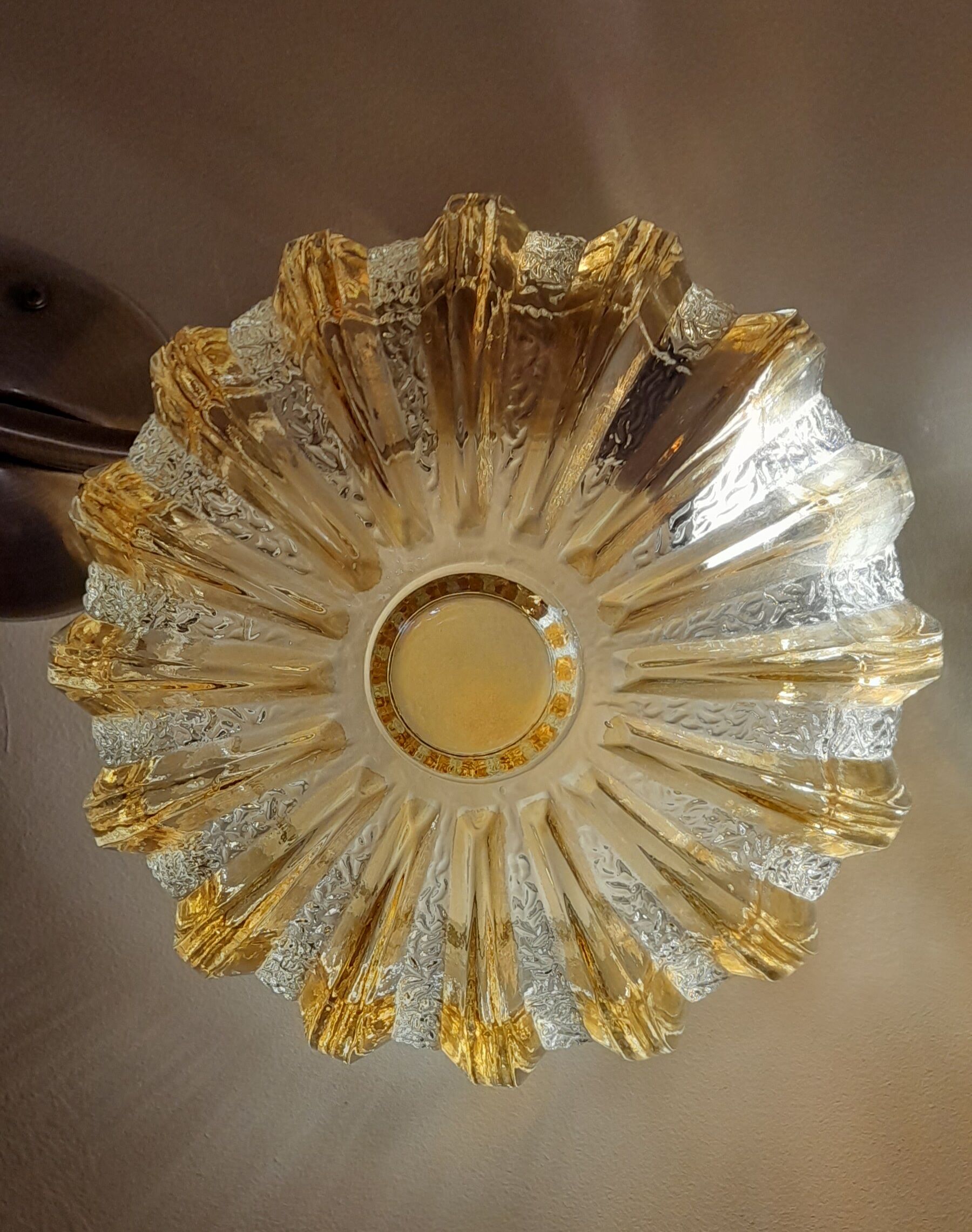 Round wall lamp jelly fish 60s.