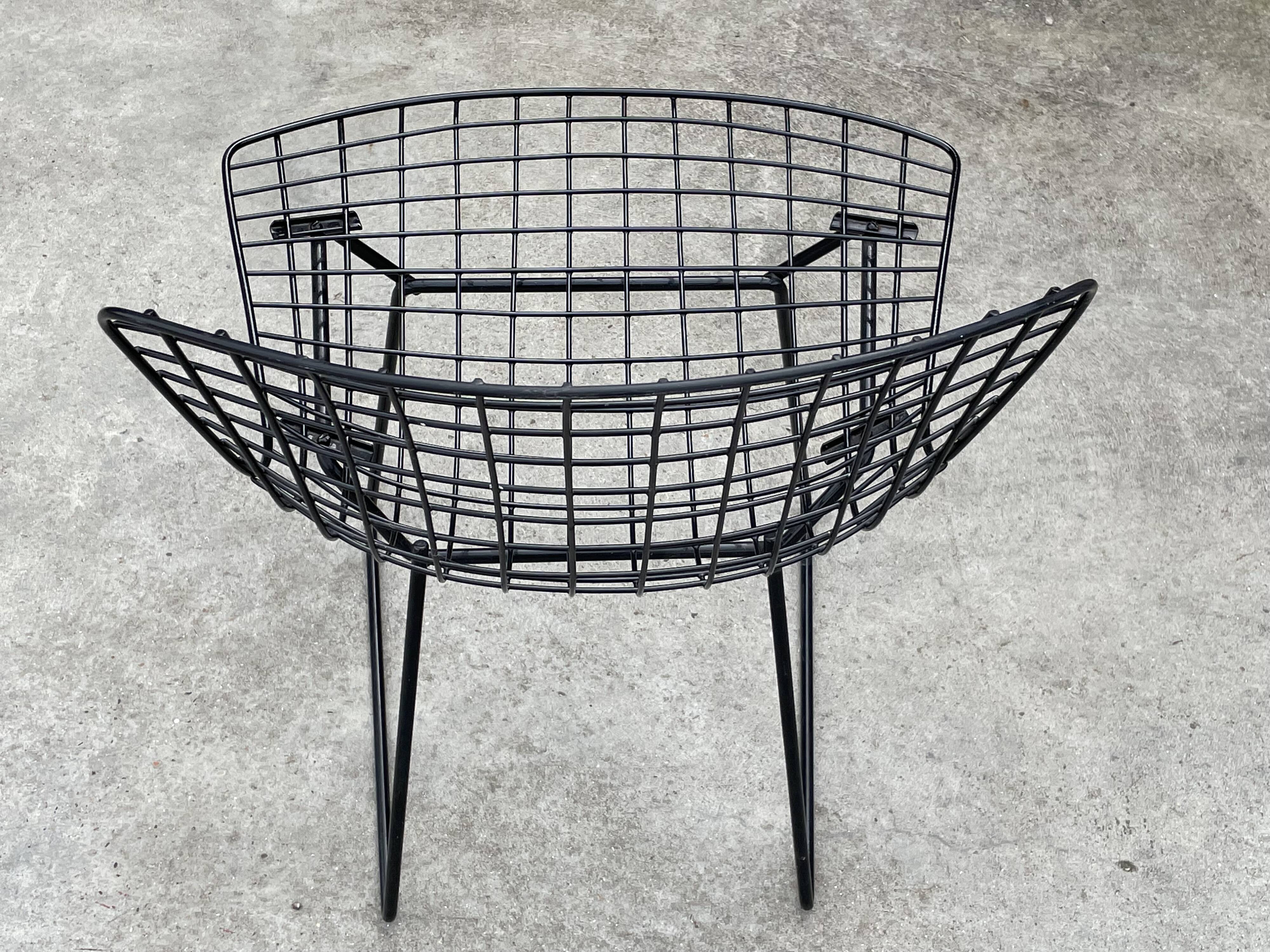 Harry Bertoia Chair 420 "wire" Knoll International in black
