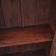 Small glass cabinet in old wood
