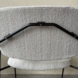 Pair of chairs CM197 by Pierre Paulin, in curly wool