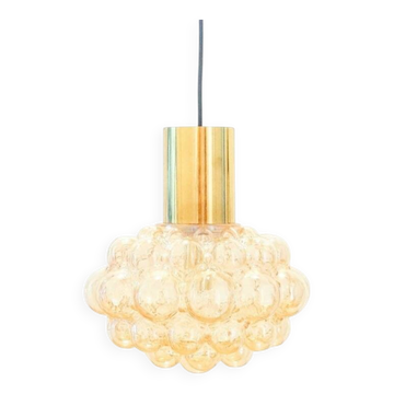 XL Mid-Century Bubble Glass Ceiling Light by H. Tynell for Limburg, 1960s