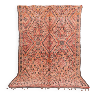 Tapis marocain vintage 181 x 305 cm - Tapis berbère rare - Tapis ancien fait main