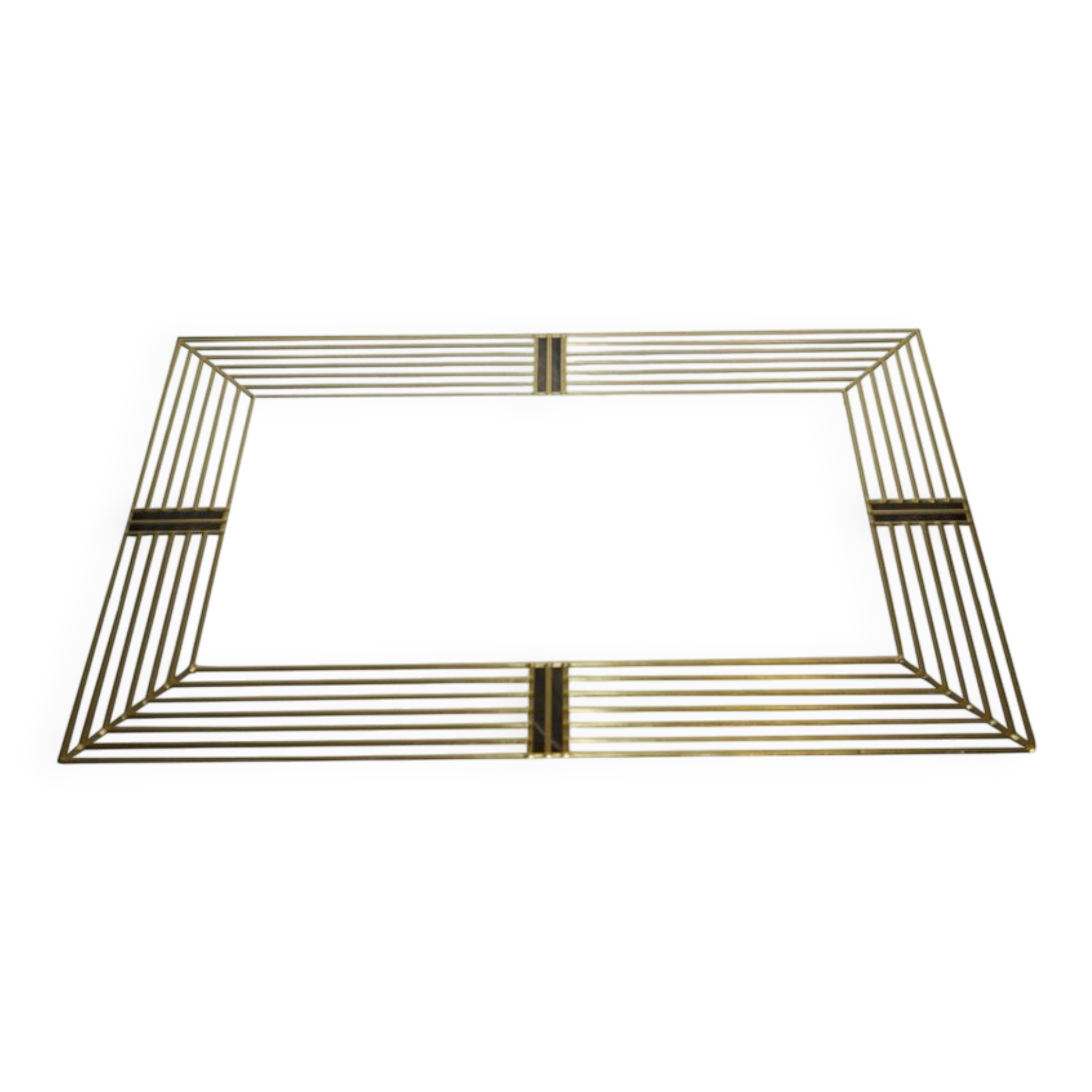 Handmade Gold Art Deco Style Wall Mirror by Lawson Glassworks