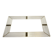 Handmade Gold Art Deco Style Wall Mirror by Lawson Glassworks