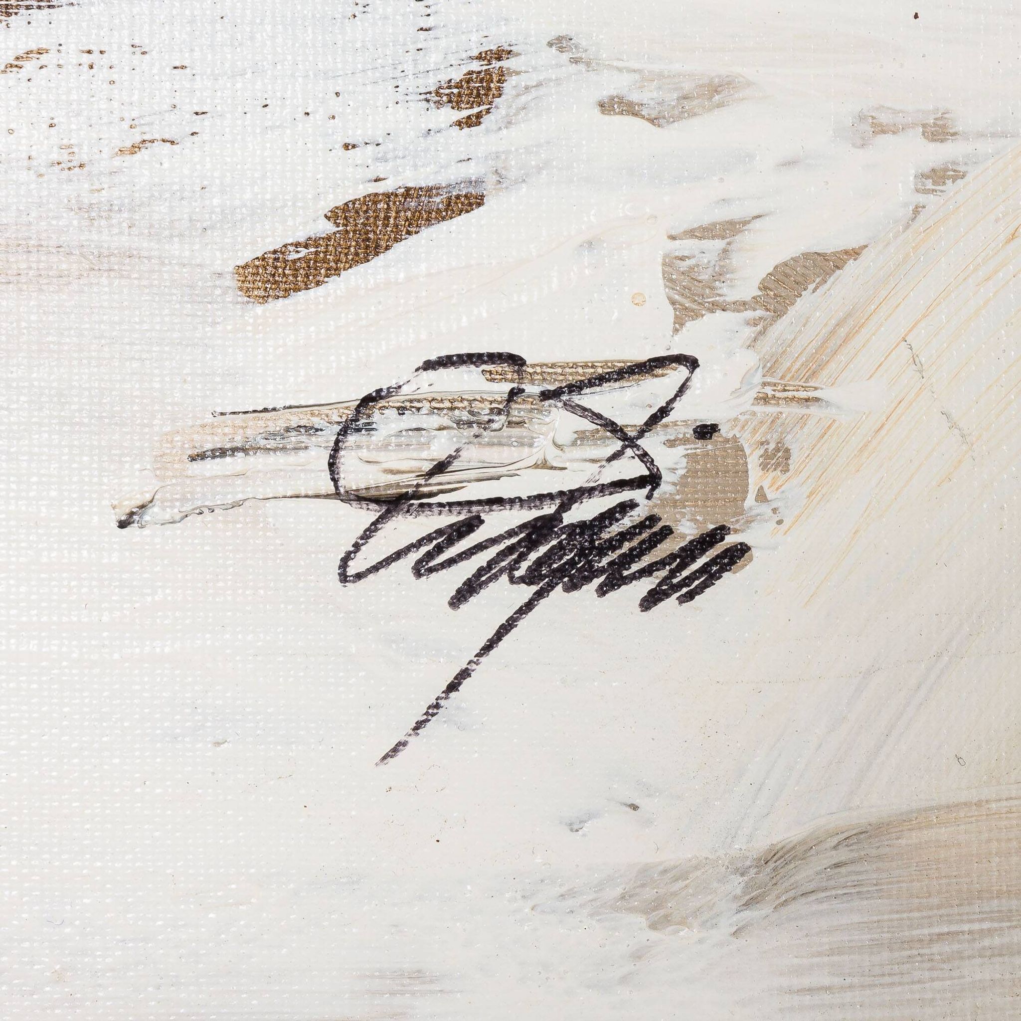 2 peintures abstraites, Danemark, fin du 20e siècle