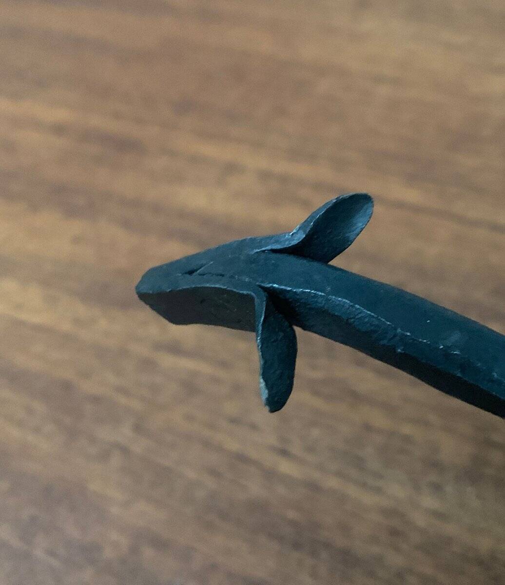 Mid-century wrought iron animal sculpture