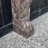 Charles X fireplace in Waulsort marble, early 19th century