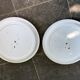 Vintage ceiling lamp with acrylic striped shade
