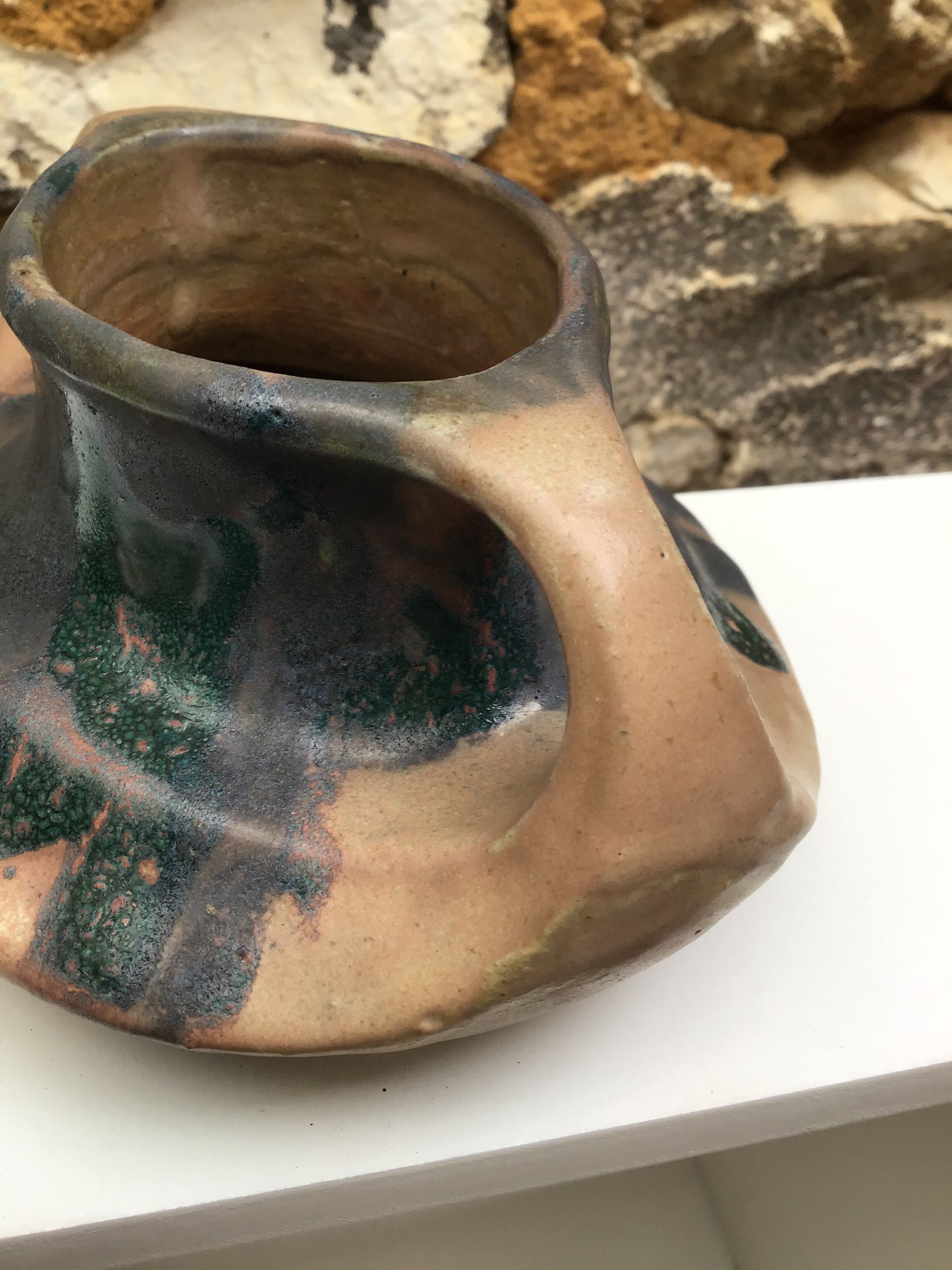 Charles Greber Beauvais sandstone vase