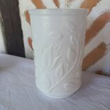 White opaline vase